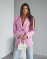 marynarka me gusta rozowa wiazana w talii www.butiklatuss.pl rozmiar uniwersalny
