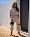 komplet me gusta bluzka oversize spodnie dresowe z rozcieciem z pekniecie na udzie rozmiar uniwersalny www.butiklatuss.pl