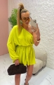 kombinezon la milla na jedno ramie limonka rozmiar uniwersalny www.butiklatuss.pl