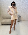 kombinezon koszulowy la milla w paski biało żółte xs/s m/l www.butiklatuss.pl