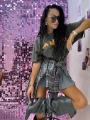spodnico spodenki la milla plisowane szare pliski xs s m l www.butiklatuss.pl