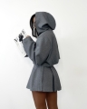 spodnico spodenki la milla plisowane szare pliski xs s m l www.butiklatuss.pl