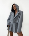 spodnico spodenki la milla plisowane szare pliski xs s m l www.butiklatuss.pl