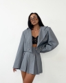 spodnico spodenki la milla plisowane szare pliski xs s m l www.butiklatuss.pl