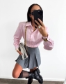 spodnico spodenki la milla plisowane szare pliski xs s m l www.butiklatuss.pl