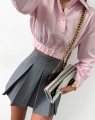 spodnico spodenki la milla plisowane szare pliski xs s m l www.butiklatuss.pl