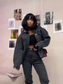 kurtka jeansowa la milla szara jeans dzinsowka www.butiklatuss.pl