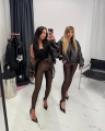Legginsy z zapiętkami czekoladowe la milla lycra xs s m l www.butiklatuss.pl