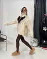 Legginsy z zapiętkami czekoladowe la milla lycra xs s m l www.butiklatuss.pl